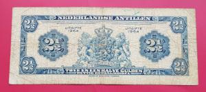 Netherlands Antilles 21/2 Gulden Fine Condition 1964 - P#a1b
