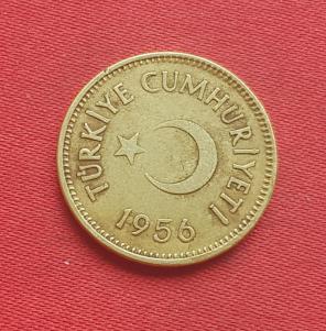 Turkey 25 Kuruş 1959 - Brass Coin - Dia 22.6 mm
